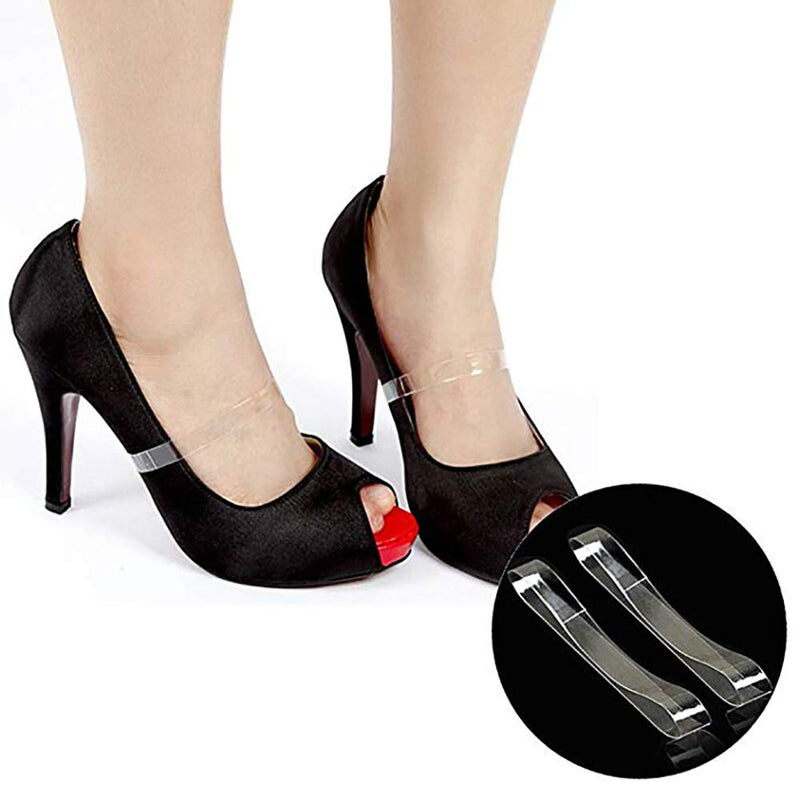 10 Pairs Clear Invisible High Heel Shoe Laces Women Silicone No-Slip Shoe Lace Shoes Bands Shoe Accessories,Clear Invisible Shoe Straps For Holding Loose Shoes Dancing High Heels Mules(Transparent) - NewNest Australia