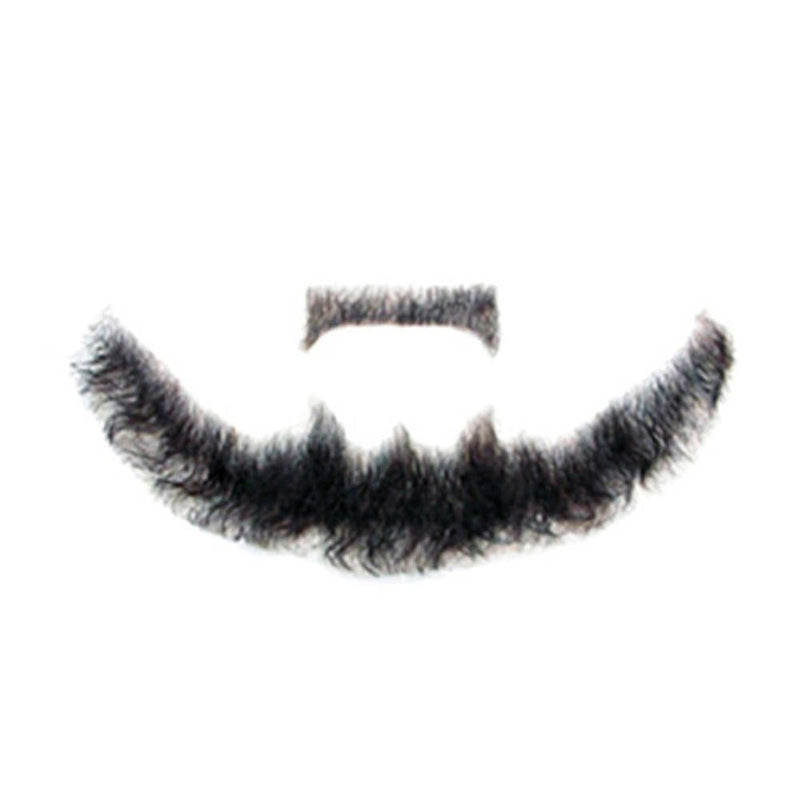 Remeehi Goatee Men's Beard Real Hair Lace Handmade Mustache for Fancy Dress Black Zhou - NewNest Australia