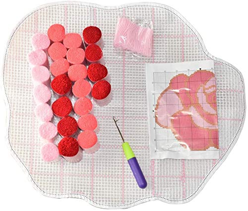 LAPATAIN Latch Hook Kits DIY Crochet Yarn Kits,Baseball Carpet Embroidery Hook Rug Kit Needlework Sets Cushion for Kids or Adults Home Decor 20x20inch Baseball - NewNest Australia