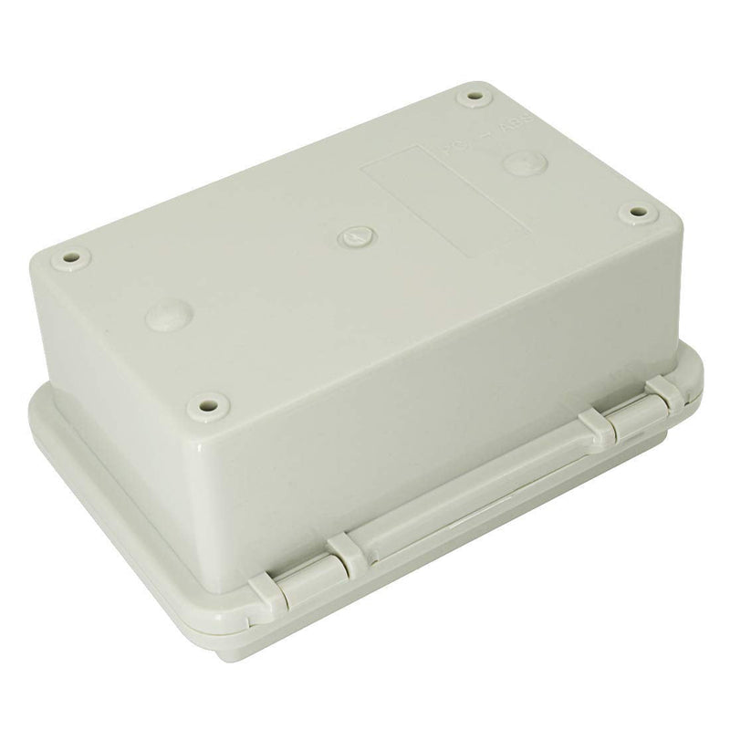 LMiEtool Junction Box, ABS Plastic, IP65 Waterproof Dustproof Universal Electrical Enclosure, Hinged Shell Outdoor and Indoor Usage Project Box, 5.9"x 3.9"x 2.8"(150x100x70mm), Grey 5.9" x 3.9" x 2.8" - NewNest Australia