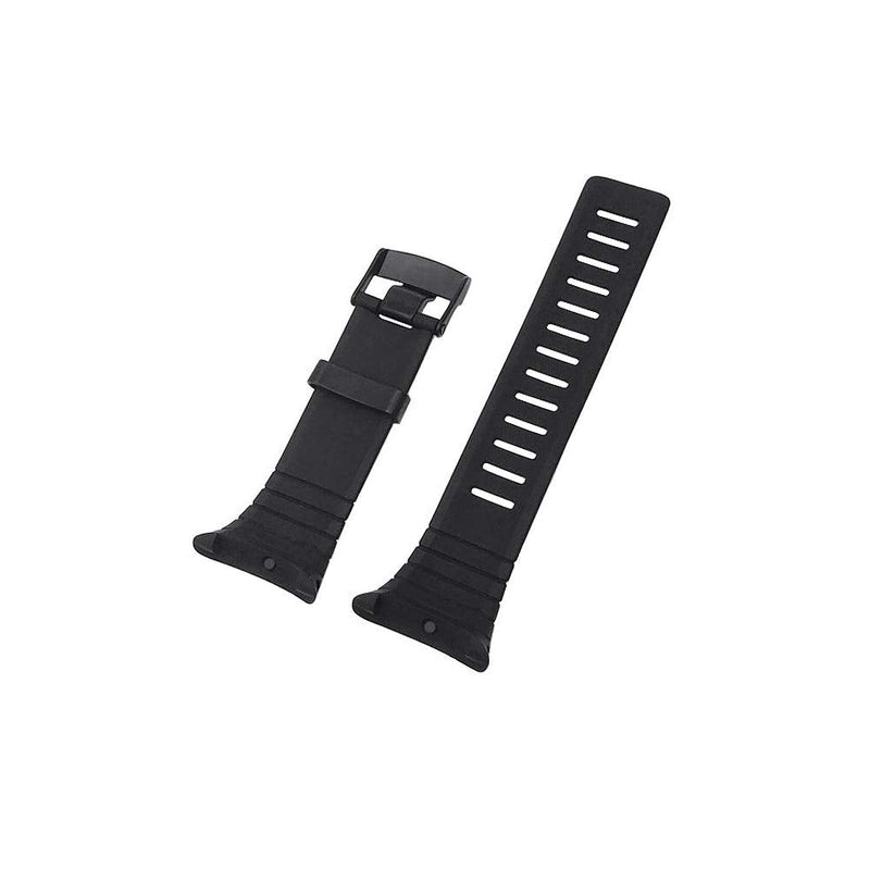 Sencato Watch Bands Compatible with Suunto Core, Classic Soft Rubber Replacement Wrist Strap for Suunto Core Smart Watch（A/B Style Available Select）Black A-Black - NewNest Australia