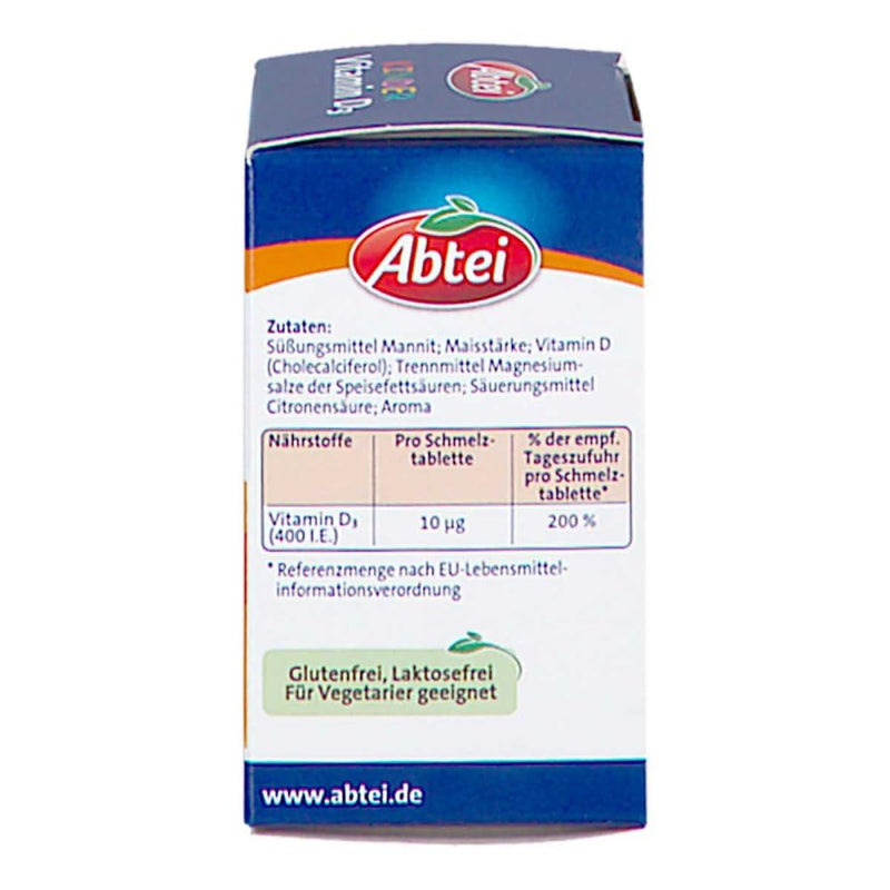 Abtei Children's Vitamin D3 melting tablets 50 pieces - NewNest Australia