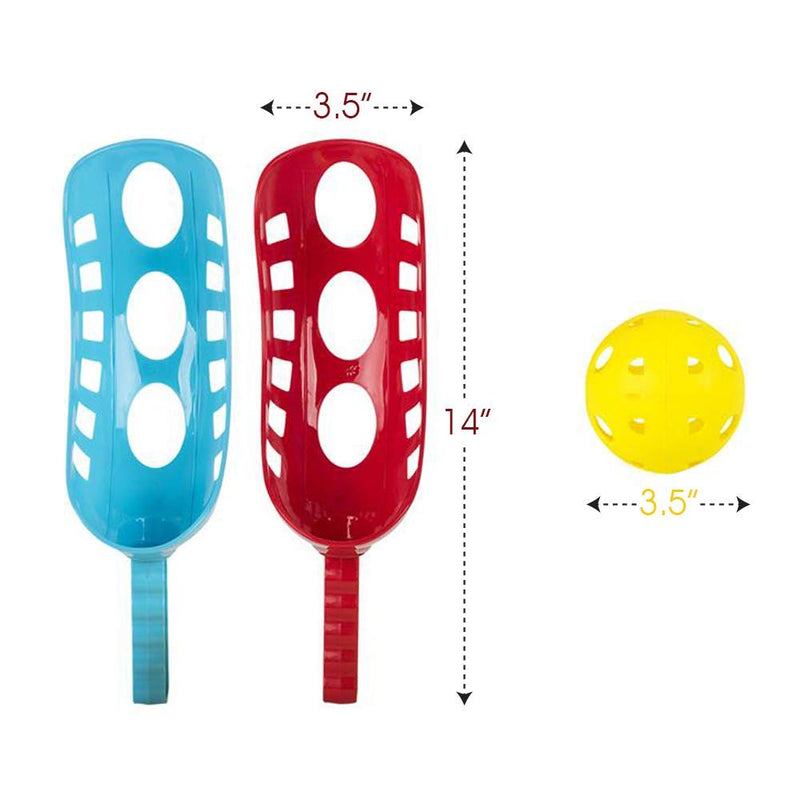 ArtCreativity Scoop and Toss Game, Includes 2 Scoops and 2 Balls, Outdoor Lawn Game for Kids and Adults, Durable Plastic Construction - Yard, Beach, Picnic, and Camp Tossing Game for Fun Outside - NewNest Australia