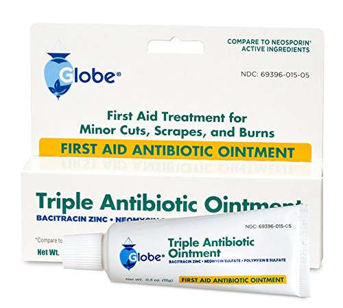 Globe Triple Antibiotic First Aid Ointment, 0.5 oz (4-Pack) | 24-Hour Infection Protection | Wound Care Treatment for Minor Scrapes, Burns and Cuts | 4 Pack - NewNest Australia