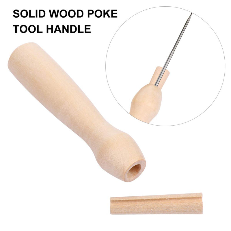 ARTIBETTER 5pcs Poking Felting Needle Pen Wooden Punch Needle Holder Cross Stitch Felting Needle Handles - NewNest Australia