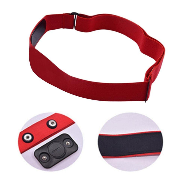 Adjustable Heart Rate Monitor Chest Strap Replacement Elastic Soft Nylon Strap Spandex Belt Compatible for MZ Heart Rate Monitor Sensor Sports Wireless Heart Rate Monitor Red - NewNest Australia