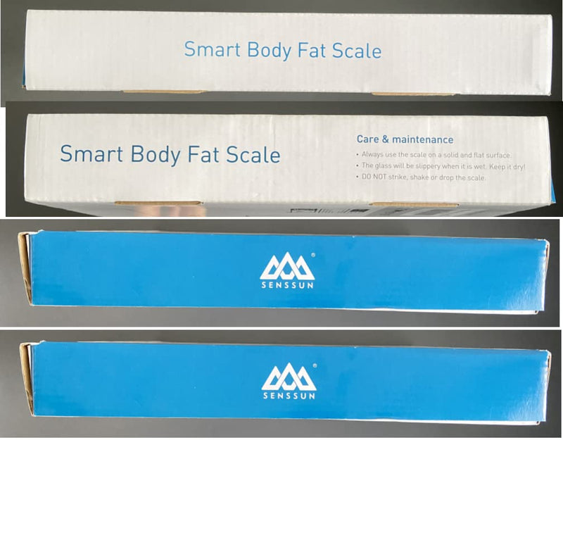 SENSSUN Body Fat Scales Digital Personal Scales, People Scales with APP, Smart Scales Bluetooth Body Analysis Scales with Body Composition Function, 150KG/330LB, 26 * 26CM, LED Display (Cream White) Cream White - NewNest Australia