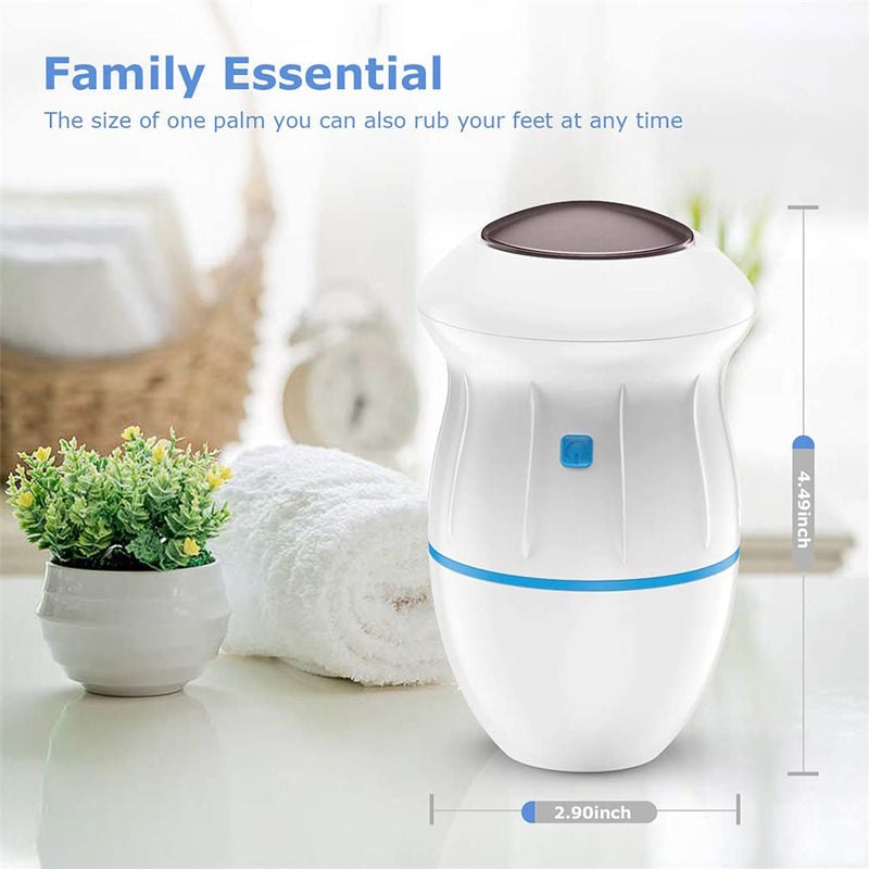 Portable Electric Foot Grinder, Electric Foot Callus Remover Electric Vacuum Adsorption Foot Grinder, Foot Heel Repair Electric Foot File Pedicure Foot Care Tool for Dead, Hard Cracked Dry Skin (Blue) Blue - NewNest Australia