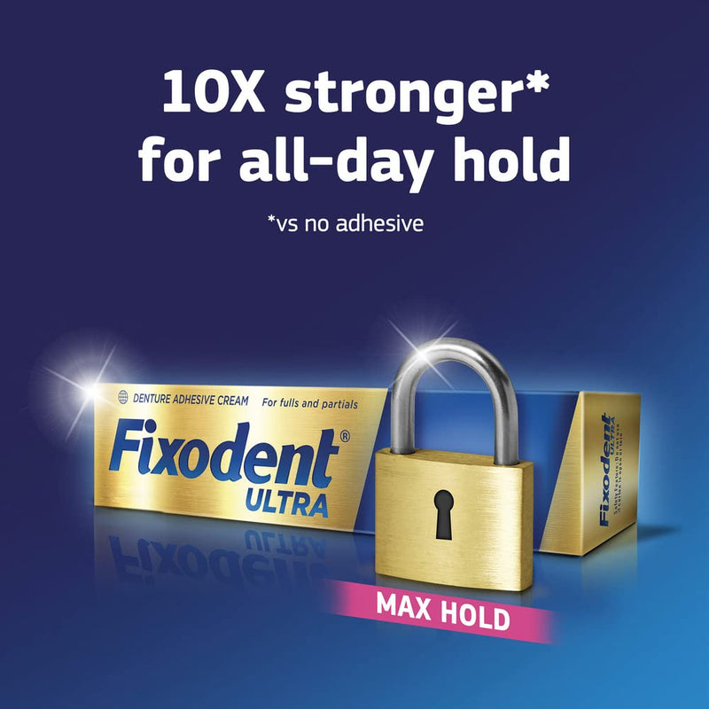 Fixodent Ultra Max Hold Denture Adhesive, 2.2 Ounce, Pack of 2 - NewNest Australia
