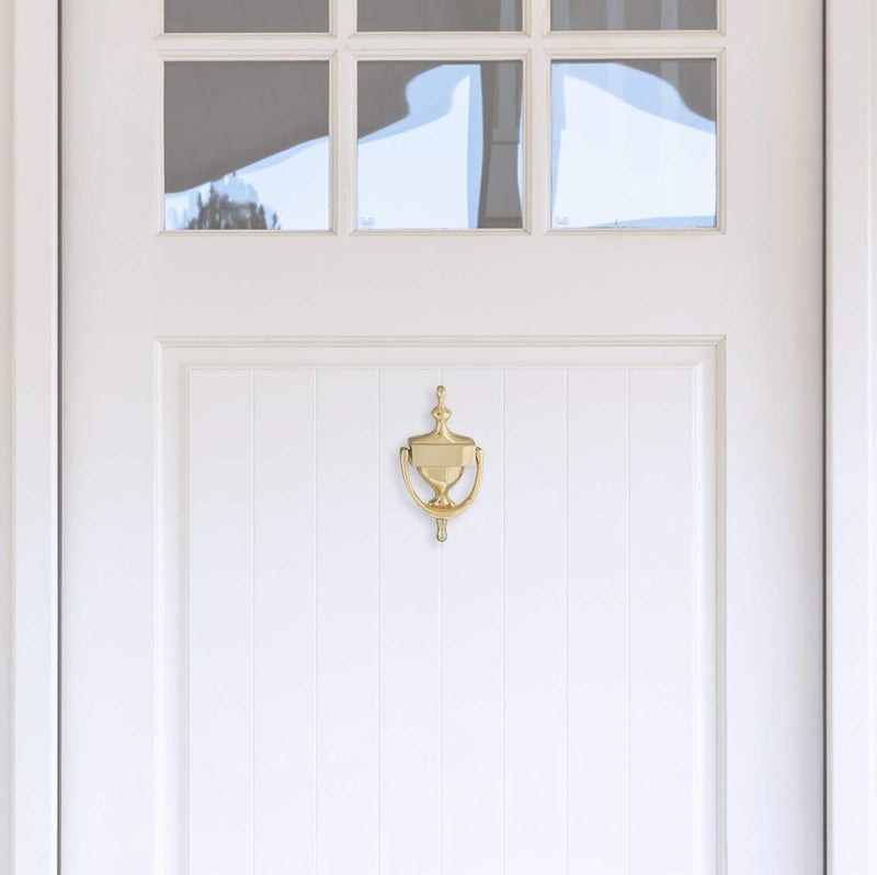 National Hardware N336-216 Door Knocker in Brass, 7", 7" - NewNest Australia