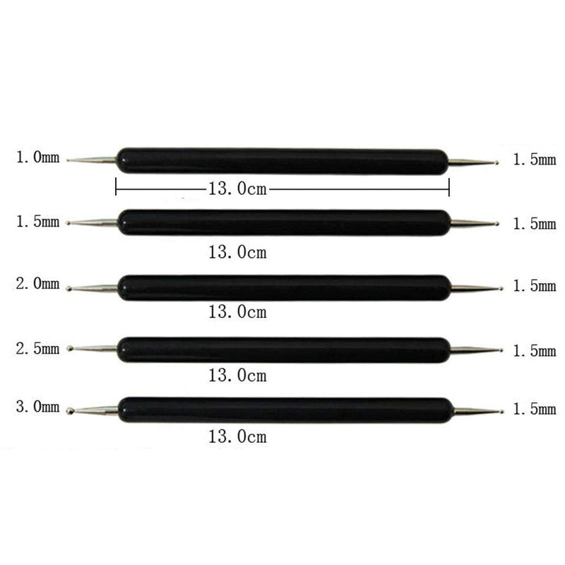 ZYAMY 5pcs Double Head Acrylic Rod Round Head Indentation Pen Pattern Tracing Stylus for Tracing, Transferring, Embossing, Drawing, Painting, Engraving, Sculpting - NewNest Australia