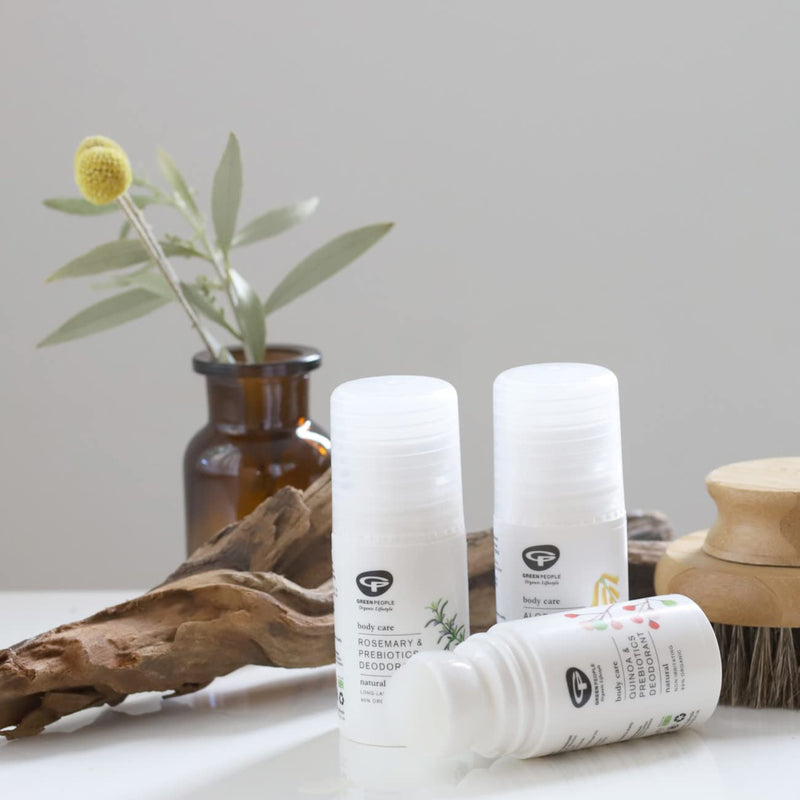 Green People Rosemary & Prebiotics Deodorant 75ml | Natural & Organic Deodorant | Gentle Rosemary & Lavender Floral Scented Deodorant for Women | Paraben Free & Ethanol Free | Cruelty Free & Vegan - NewNest Australia