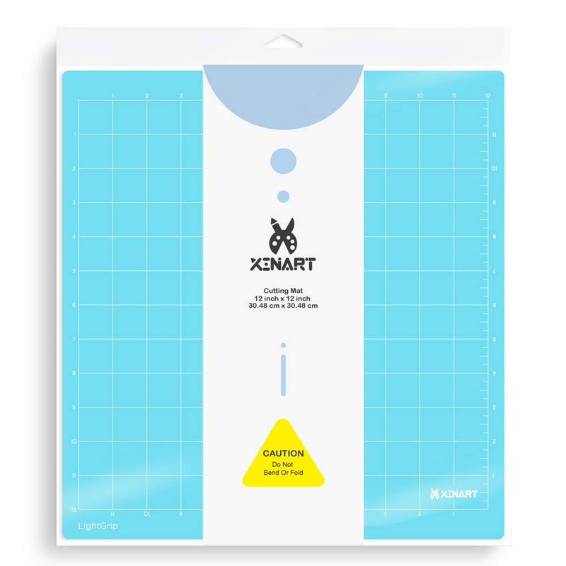 XINART LightGrip Cutting Mat for Silhouette Cameo 4/3/2/1(3 Mats,12x12 inch) Light Grip Adhesive Sticky Craft Vinyl Replacement Cut Mats for Silhouette Cameo Blue 3 Pack LightGrip 12''x12'' - NewNest Australia