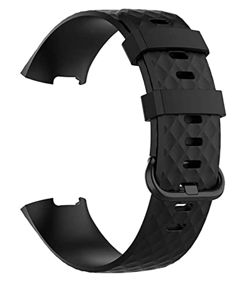 Replacement Bands Compatible with Fitbit Charge 4 / Fitbit Charge 3 Bands for Women Men, Silicone Fitness Sport Wristbands for Women Men Small Large Black - NewNest Australia