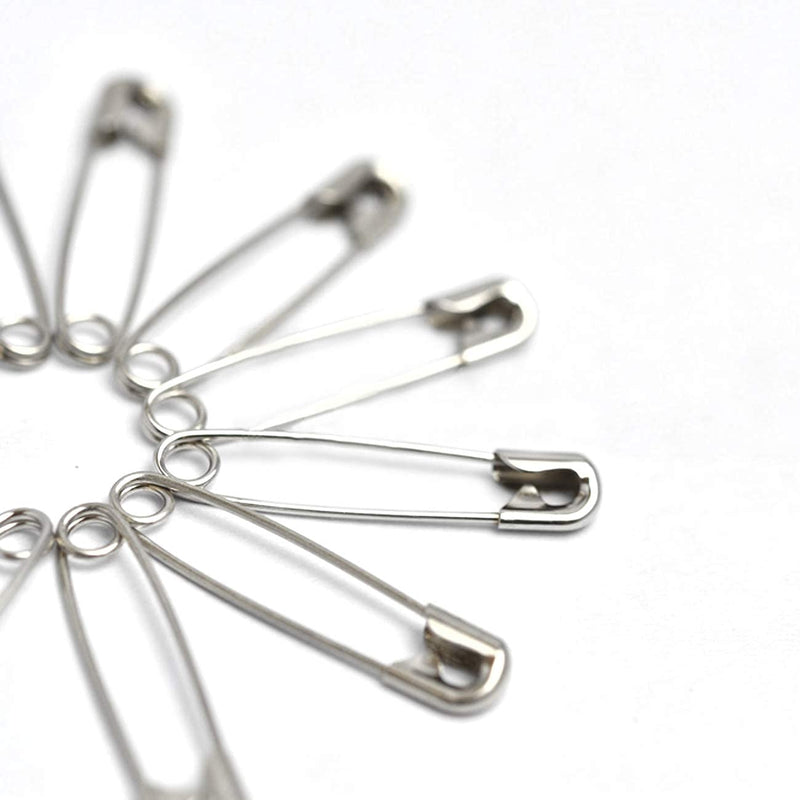 500 PCS Safety Pins 1.5 Inch Safety Pins Bulk for Home Office Use Fabric Fashion Craft Pins First Aid Kit Diaper Pins Size 2 - NewNest Australia