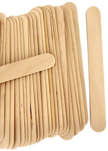 Perfect Stix - PS-Jumbo Craft-200 6" Jumbo Wooden Craft Sticks - Pack of 200ct Plain Wood - NewNest Australia
