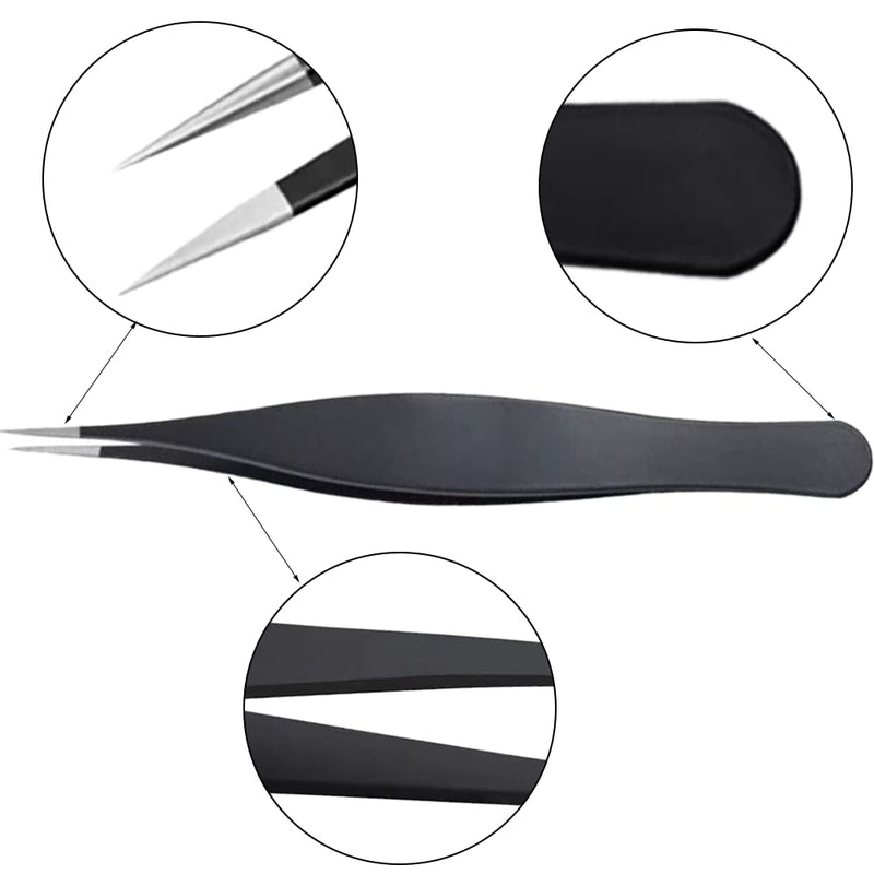 Tweezers, pointed tweezers, stainless steel tweezers, multifunctional tweezers, eyebrow removal tweezers, stainless steel tip blackhead remover - NewNest Australia