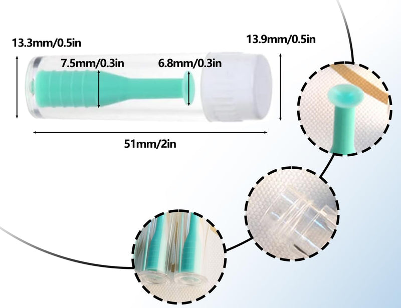 KAPSING Pack of 4 contact lens insertion aids, insertion aid for contact lenses, contact lens sucker, soft lenses, contact lens insertion aid with bottle - NewNest Australia