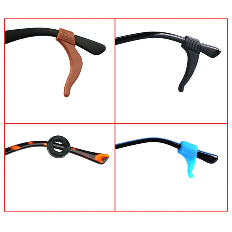 Artibetter 24 pairs of silicone glasses holder non-slip glasses ear grip silicone ear hook glasses temple tips m - NewNest Australia