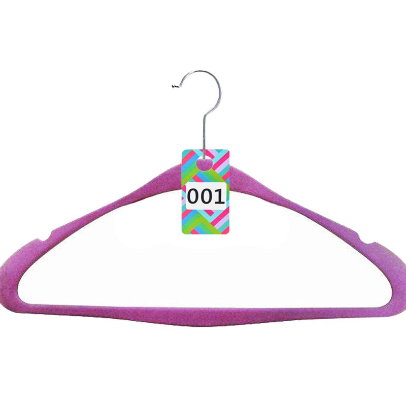 NewNest Australia - Zehhe 100 Pieces Reusable Consecutive Live Sale Number Tags with Normal and Reversed Mirrored Numbers for Facebook Live Sales and LuLaroe Supplies (001-100) 001-100 