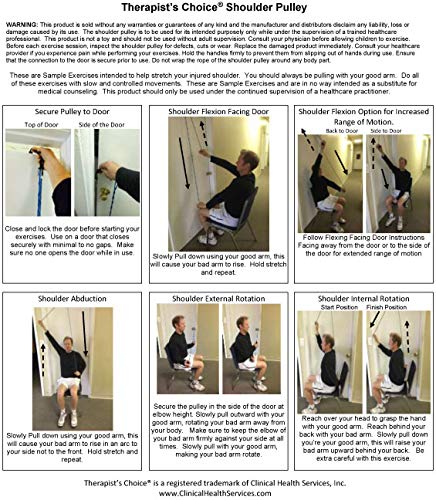 Therapist’s Choice® Shoulder Pulley, Over The Door: Includes Basic Exercise Guide - NewNest Australia