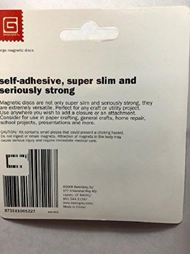 Basic Grey 5/8-Inch-by-1/32-Inch Magnetic Snaps Large. - NewNest Australia