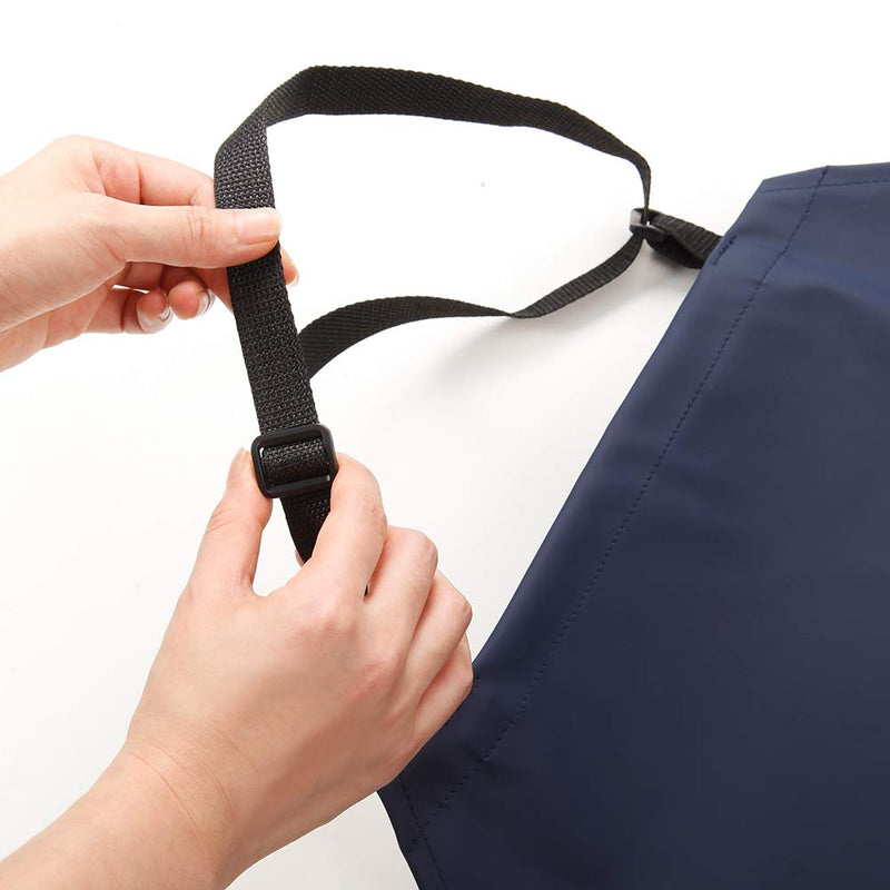 Waterproof Rubber Vinyl Apron W/ 2 Pockets - Lab Apron for DishWashing,Grooming Blue - NewNest Australia