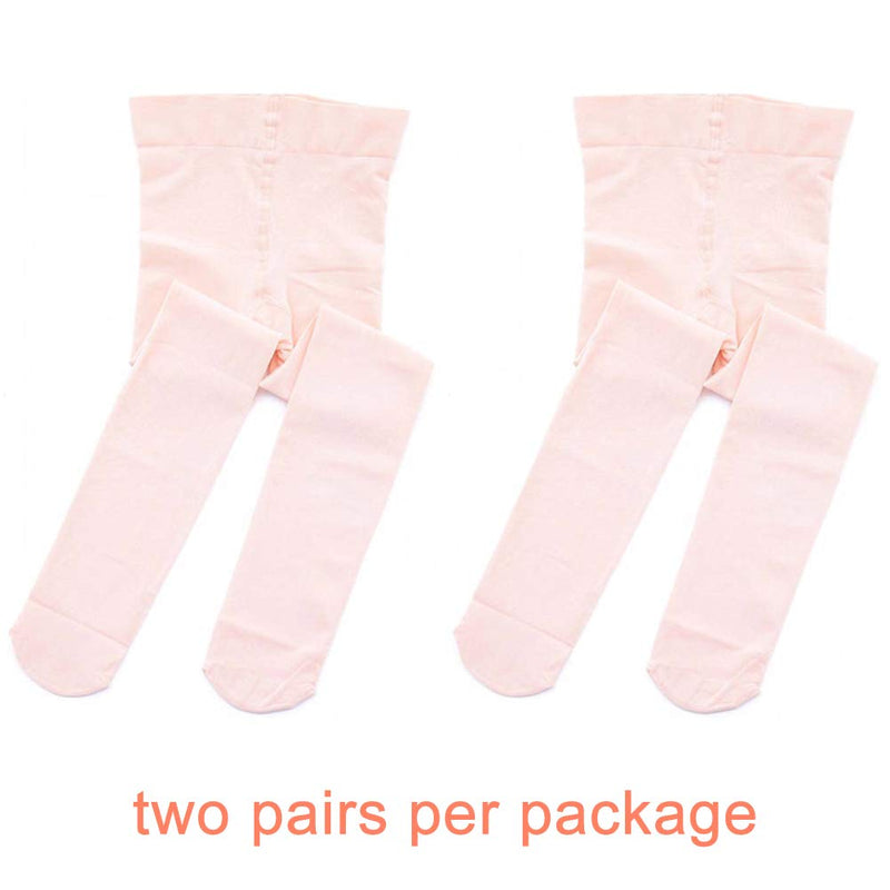 STELLE Girls' Ultra Soft Pro Dance Tight/Ballet Footed Tight (Toddler/Little Kid/Big Kid) 2-4T 2-pair Ballet Pink - NewNest Australia