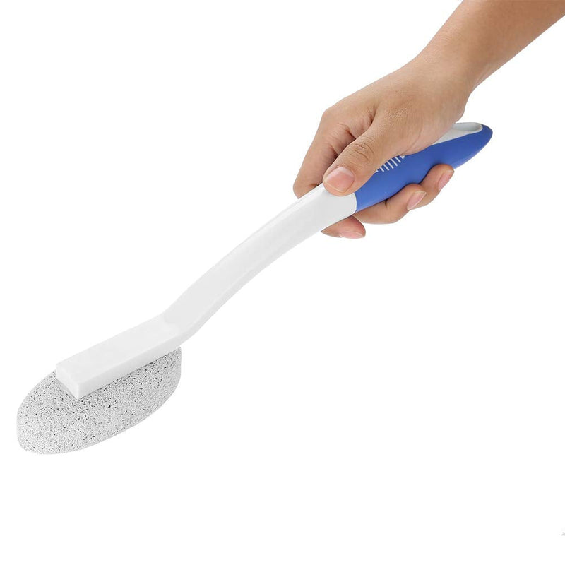 Long Handle Pumice Stone for Feet, Foot Scrubber for Removing Dead Skin and Smoothen Cracked Hard Skin Foot Hard Skin Remover for Home Travel - NewNest Australia