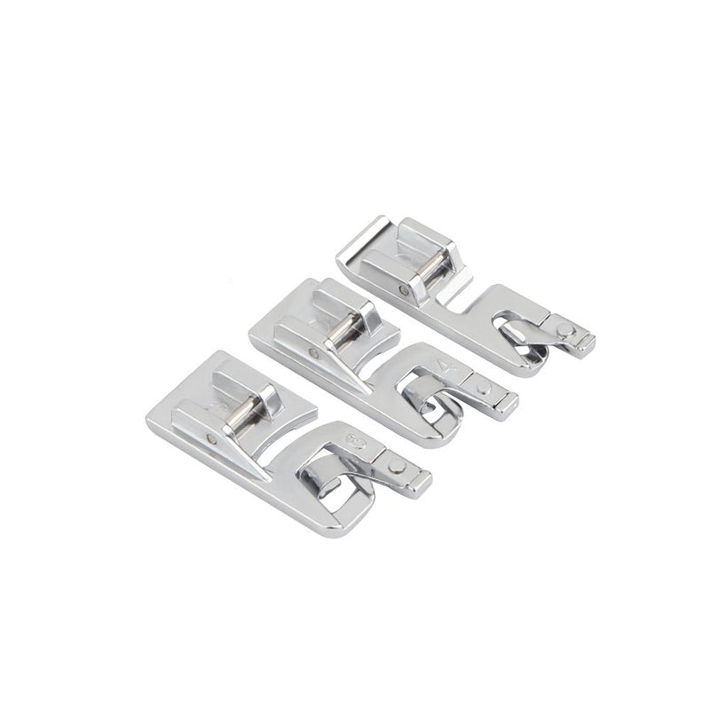 Windman 3 Sizes Rolled Hem Foot 3 mm, 4 mm, 6 mm Hemmer Foot for Singer Brother Hem Foot Low Shank Machine Sewing Foot Hemmer Narrow Hem - NewNest Australia