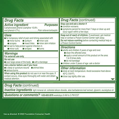 Campho-Phenique Pain & Itch Relief Antiseptic Gel, Original Formula, 0.5 Fl Oz (Pack of 1) Pain & Itch Relief Gel - NewNest Australia