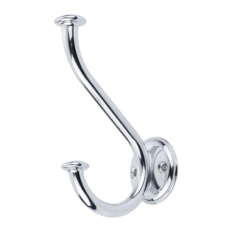 NewNest Australia - AmazonBasics Coat Hook - Polished Chrome, 5-Pack Cirque 