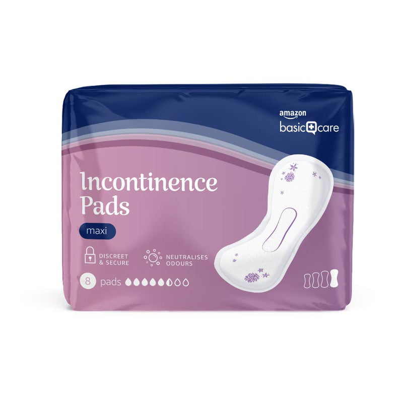 Amazon Basic Care 48 Unscented Maxi Incontinence Pads 6 Packs of 8 - NewNest Australia