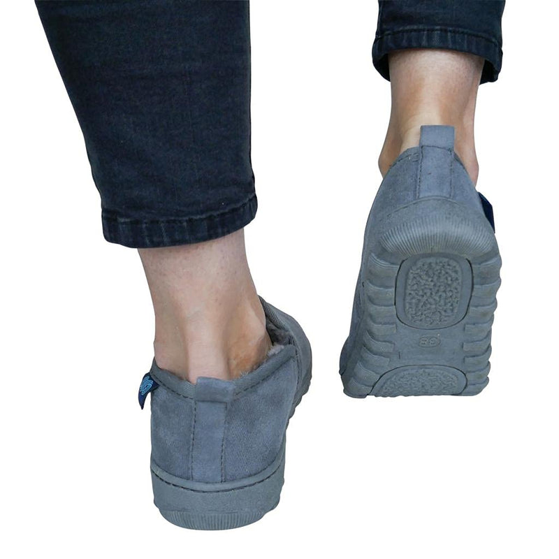 Women’s Slippers with Arch Support Orthotic Insoles Faux Fur Lined Warm Cosy & Comfortable Relieve The Pain from Plantar Fasciitis for Indoor Use Non Slip Sole - Grey (5 UK) 5 UK - NewNest Australia