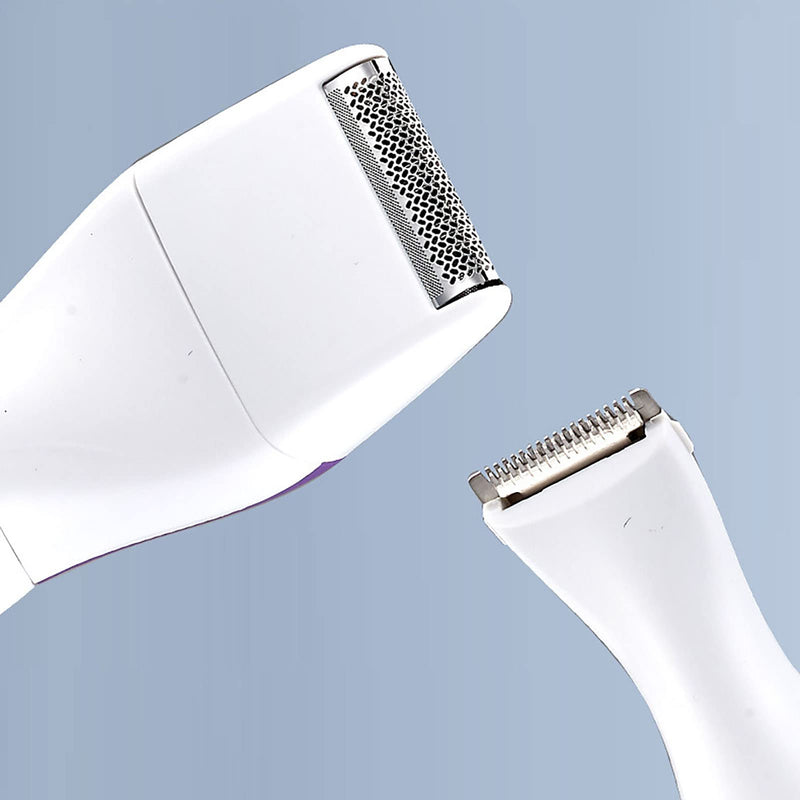 Wireless Bikini Trimmer for Women with 3 Trimming Combs, 2 in 1 Hair Removal Trimmer (Purple) - Waterproof - NewNest Australia