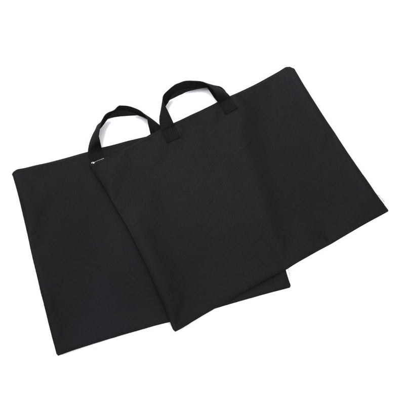 Augbunny 600D Portfolio Waterproof with Handle and Zipper for Student and Artist 2-Pack Large Black - NewNest Australia