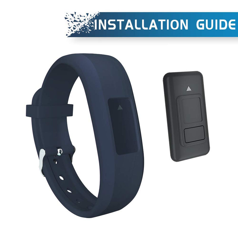 iBREK for Garmin Vivofit 3/jr/jr 2 Bands, Adjustable Replacement Wristbands with Watch Buckle for Kids Women Men(No Tracker) 3 Pack:Black&Navy&Gray Regular Fit(6.0-9.0 in) - NewNest Australia