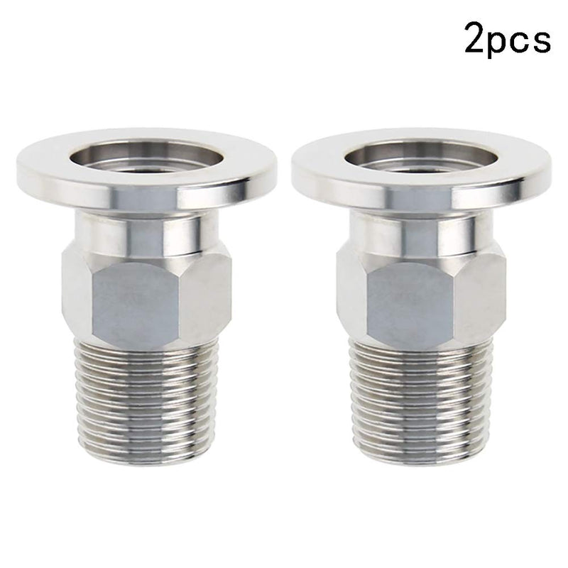 Othmro Sanitary Pipe Fitting KF16 Male Threaded 3/8 PT to Tri Clamp OD 30mm Ferrule 2 Pcs 3/8x30mm - NewNest Australia