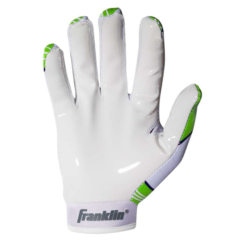Franklin Sports Youth NFL Football Receiver Gloves - Kids Football Gloves Pair - NFL Team Logos and Silicone Palm - All Youth Sizes - Great Game Gear + Football Costume Accessory Seattle Seahawks Youth Medium/Large - NewNest Australia
