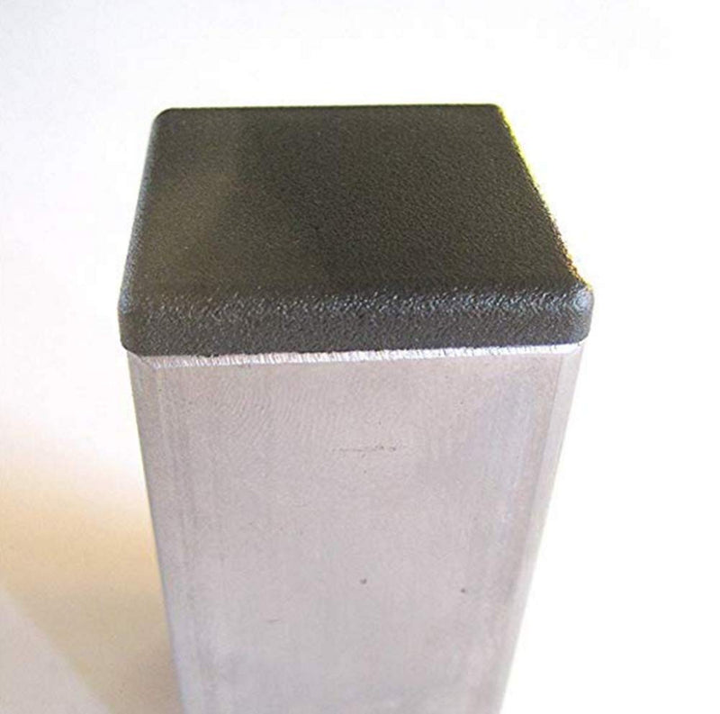 10 Pcs 2 Inch Square Tubing Black Plastic Plugs 2'' End Cap Fence Post Pipe Cover Tube Chair Glide Insert Finishing Plug - NewNest Australia