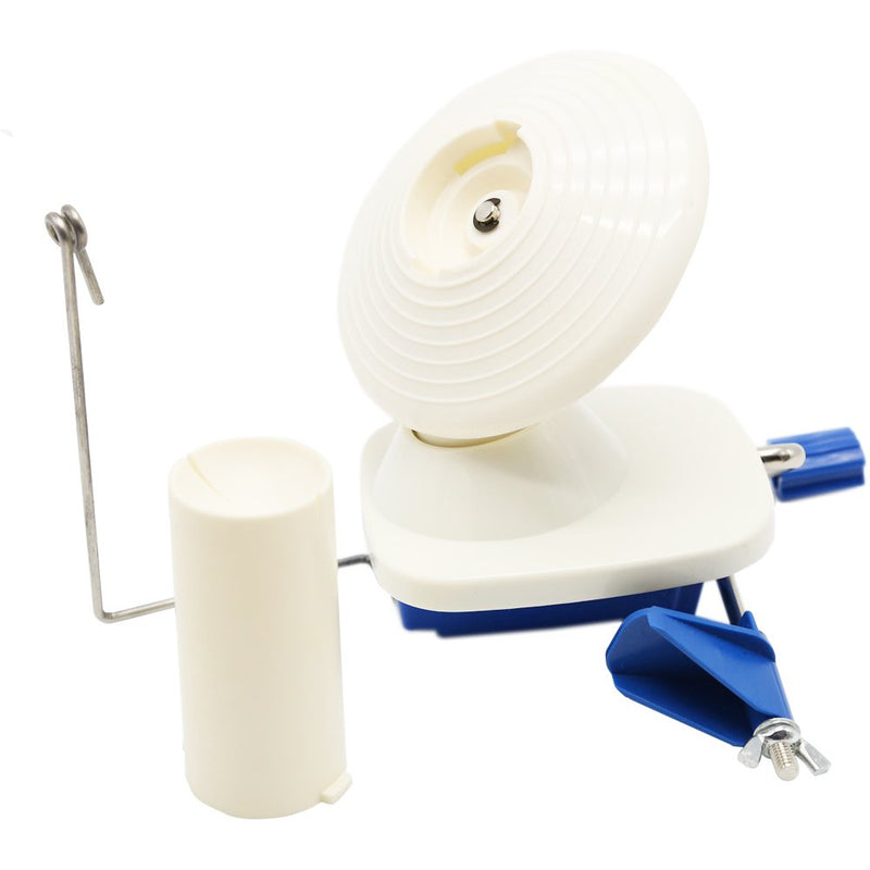 LAMXD Needlecraft Yarn Ball Winder Hand Operated,Capacity 4-Ounce,Blue,Portable Package,Easy to Set Up and Use,Sturdy with Metal Handle and Tabletop Clamp,Including 8 Sizes Crochet Hooks Set Blue - NewNest Australia