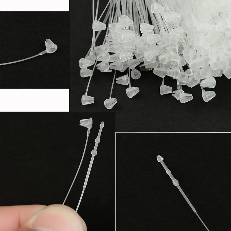 Y-Axis Snap Lock 3" , 4’’ , 5’’ & 7’’ Loop Pins Security Loop Plastic Tag Fastener for Retail Store Clothing Tag and Gift Card - NewNest Australia