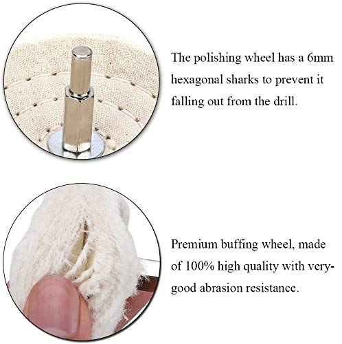 Buffing Polishing Wheel For Drill - 8Pcs Polishing Wheel Cone/Column/Mushroom/T-shaped Wheel Grinding Head With 1/4 Handle For Manifold / aluminum / stainless steel / chrome etc. - NewNest Australia