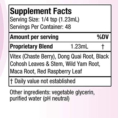Balanced Femme Natural PMS and Menopause Support for Hot Flashes with Black Cohosh - All-Natural Liquid for 2X Absorption - NewNest Australia