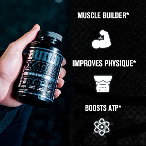 Build-XT Muscle Builder - Daily Muscle Building Supplement for Muscle Growth and Strength | Featuring Powerful Ingredients Peak02 & elevATP - 60 Veggie Pills 60 Count (Pack of 1) - NewNest Australia