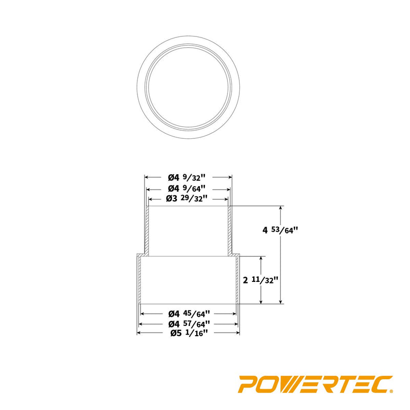 POWERTEC 70170 5" to 4" Reducer - NewNest Australia