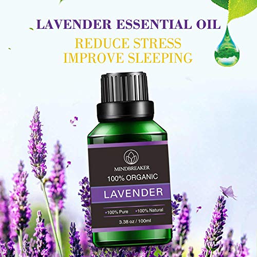 Organic Lavender Essential Oil, Scented Oils with Organic Aromatherapy 100% Pure Therapeutic Essential Oils of the Highest Quality (100ml) - NewNest Australia