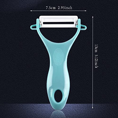 Trez Treamer 6-pack Light Ceramic Y Peeler Set with Sharp and Durable Blades Ergonomic Handles, Apple Potato Peelers Bar Tools Kitchen Gadgets, Red Black Pink Yellow Orange Green Blue - NewNest Australia