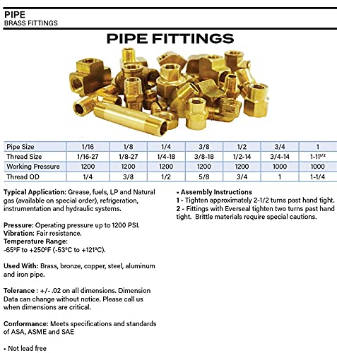 Anderson Metals 50069 Brass Compression Tube Fitting, 90 Degree Elbow, 1/4" Tube OD Male Compression x 1/4" NPT Female Pipe Size - NewNest Australia