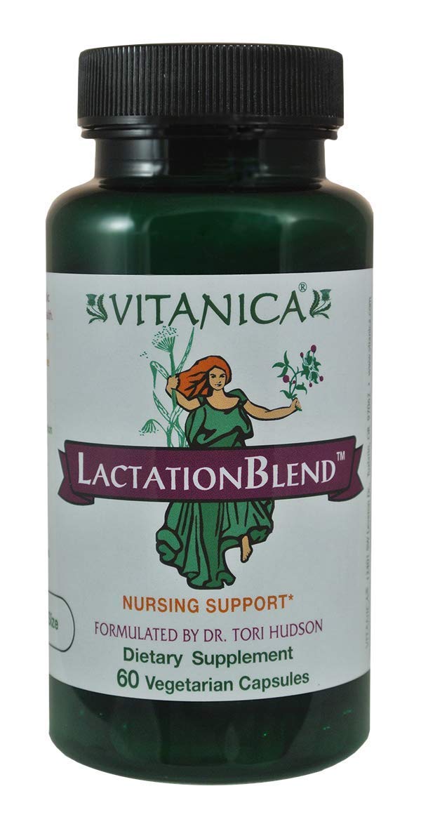 Vitanica LactationBlend, Lactation Supplement for Increased Breast Milk Supply and Flow Organic Breastfeeding Support, with Fennel, Milk Thistle, Fenugreek and More, Non-GMO, Vegan, 60 Capsules - NewNest Australia